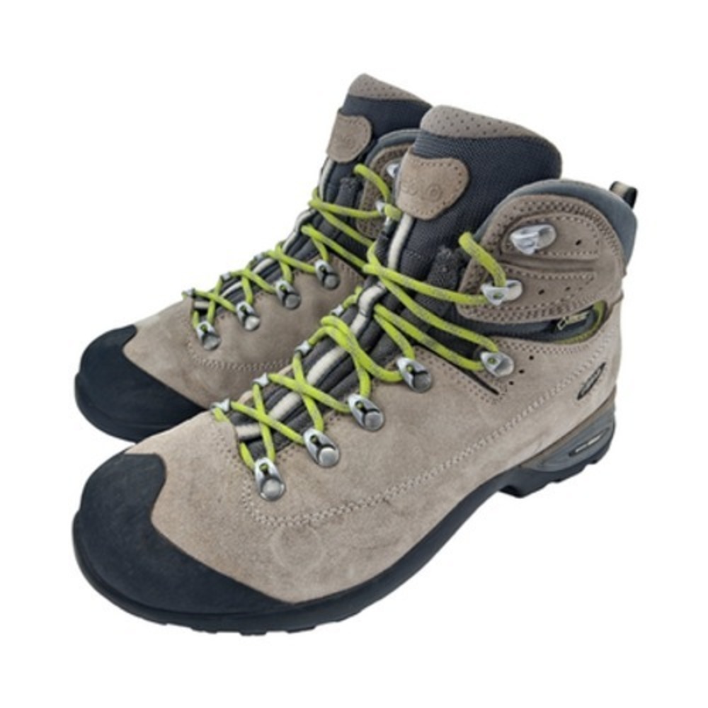 Asolo Boots Womens Size 6 Beige Suede Gore-Tex Hiking Vibram Waterproof Ankle